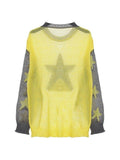 Kukombo Star Pattern Long Sleeve Knit