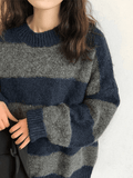 Kukombo Oversized Stripe Pullover Sweater