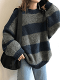 Kukombo Oversized Stripe Pullover Sweater
