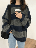 Kukombo Oversized Stripe Pullover Sweater