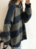 Kukombo Oversized Stripe Pullover Sweater