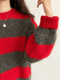 Kukombo Oversized Stripe Pullover Sweater