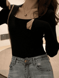 Kukombo Rib Knit Sweater