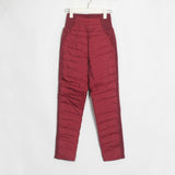 Kukombo - Women Duck Down Velvet High Elastic Pants