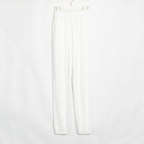Kukombo - Womens Elastic Waist Cotton Trousers Warm Harem Pants