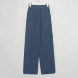 Kukombo - Womens Casual Elastic Waist Fleece Thick Pants