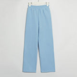 Kukombo - Womens Casual Elastic Waist Fleece Thick Pants