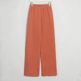 Kukombo - Womens Casual Elastic Waist Fleece Thick Pants