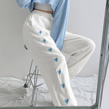 Gray Sweatpants for Women  Summer Love Printed Baggy Pants Women Fashion Women Sports Pants Balck Trousers Jogger Streetwear