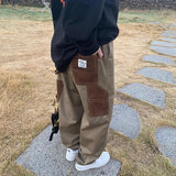 Kukombo - NEW Harajuku Cargo Pants Women Vintag Y2k Hip Hop Oversized Patchwork Japan Style Loose Trousers Female Streetwear