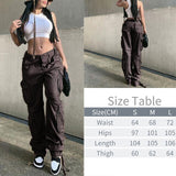 Kukombo - Y2K High Waist Cargo Pants Womens Baggy Pants