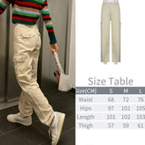 Kukombo - Y2K High Waist Cargo Pants Womens Baggy Pants