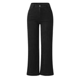 Fashion Mopping Drape Corduroy Trousers High Waist Pure Color Women Pants Vintage Y2K Baggy Joggers E Girl 90s Aesthetic