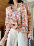 Kukombo Rainbow Front Button Cardigan