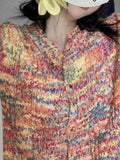 Kukombo Rainbow Front Button Cardigan