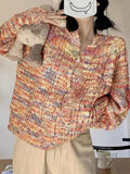Kukombo Rainbow Front Button Cardigan