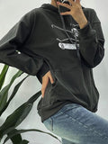 Kukombo Skull Skater Print Hoodie