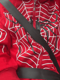 Kukombo Spider Print Zip-Up Hoodie