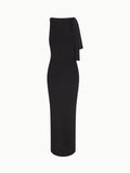 Kukombo Homecoming Dress Party Outfits Stretch Knotted Maxi Dress