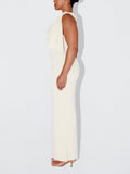 Kukombo Homecoming Dress Party Outfits Stretch Knotted Maxi Dress