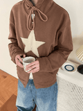 Kukombo Vintage Star Patch Baggy Zip Up Hoodie
