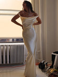 Kukombo Spaghetti Strap Backless Satin Slip Maxi Dress for Women Fashion Outfits Sleeveless Gown Long Dresses Clothes