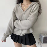 Kukombo Lounge Around Loose Zip Cardigan