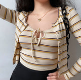 Kukombo Vintage Striped 2-Piece Set