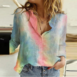 Kukombo 5XL 3D Digital Portrait Letter Printing Casual Women Blouse Oversized Spring Autumn Loose Button Cardigan Long Ladies Shirt New