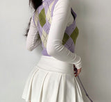 Kukombo Violette Pastel Knit Vest