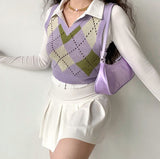 Kukombo Violette Pastel Knit Vest