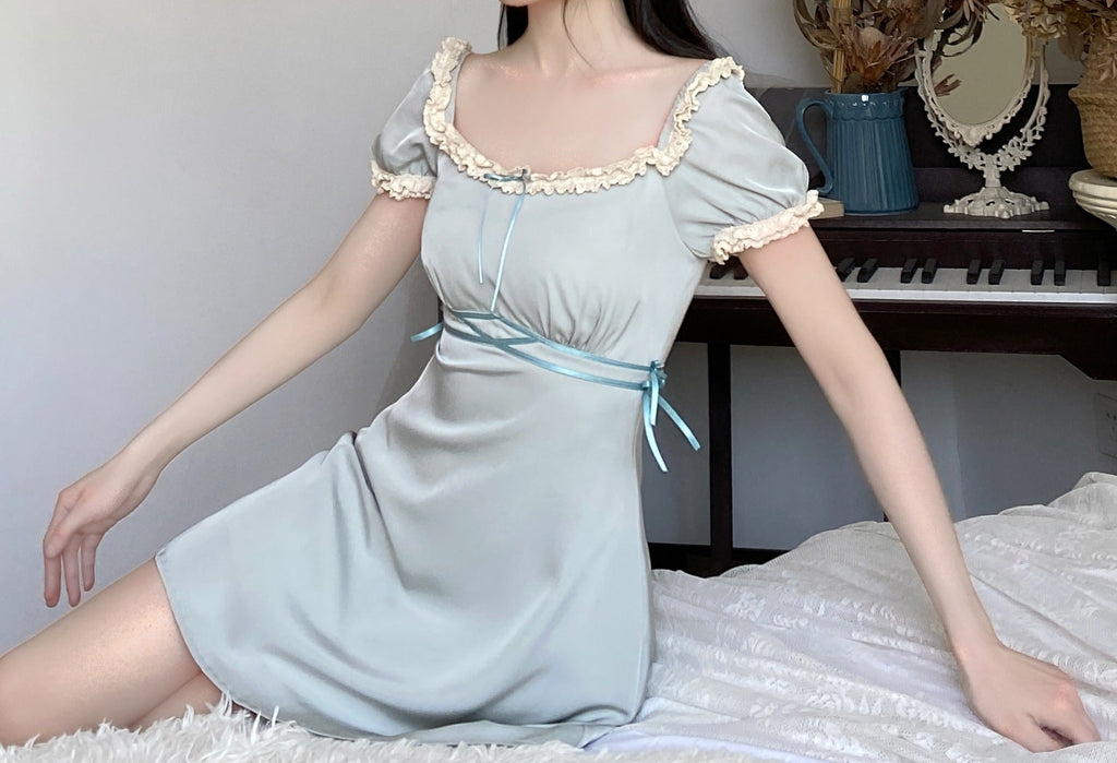 Kukombo Moonlight Lace Vintage Dress