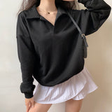 Kukombo Silhouette Boyfriend Polo Sweater