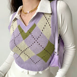Kukombo Violette Pastel Knit Vest