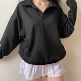 Kukombo Silhouette Boyfriend Polo Sweater