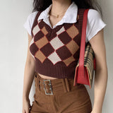 Kukombo Antique Browns Argyle Vest