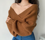 Kukombo Maeve Cross Wrap Pullover Sweater