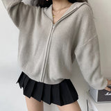 Kukombo Lounge Around Loose Zip Cardigan