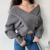 Kukombo Maeve Cross Wrap Pullover Sweater