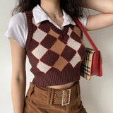 Kukombo Antique Browns Argyle Vest
