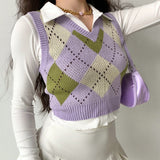 Kukombo Violette Pastel Knit Vest