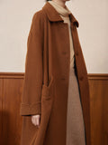 Kukombo Vintage  Wool Caramel Long Coat