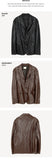 Kukombo Nadia Leather Blazer Jacket