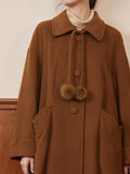 Kukombo Vintage  Wool Caramel Long Coat