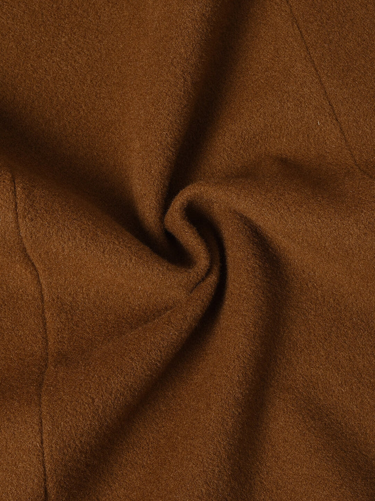 Kukombo Vintage  Wool Caramel Long Coat