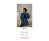 Kukombo Crosby Denim Crop Jacket