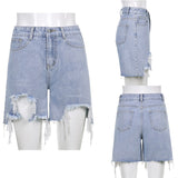 Ripped Straight Women's jeans Baggy Vintage High Waist Boyfriends Mom Denim Distressed Streetwear 2022 Female