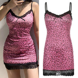 Kukombo Streetwear Fashion Lace Edge Sexy V-Neck Split Bodycon Dress For Women Flower Print Aesthetic Female Mini Dresses Sexy