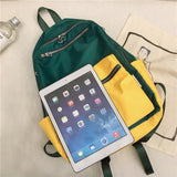 2022 Women Backpack For Teenage Girls Fashion Nylon School Bag Female Backbag Casual Large Capacity Travel Bag Mochilas K45