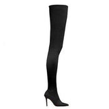 Christmas Gift Eilyken 2021 Thigh High Boots Over The Knee Elastic Stretch Boots Women Botas Mujer Sexy Knee High Heels Sock Boots New